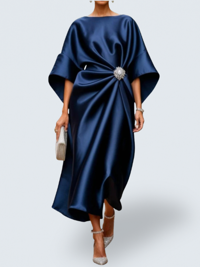 Savannah - Rochie lungă luxoasă din satin strălucitor — imagine 1