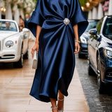 Savannah - Rochie lungă luxoasă din satin strălucitor — imagine 2