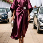 Savannah - Rochie lungă luxoasă din satin strălucitor — imagine 5