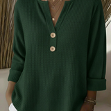 Sharon – Top texturat Henley — imagine 5