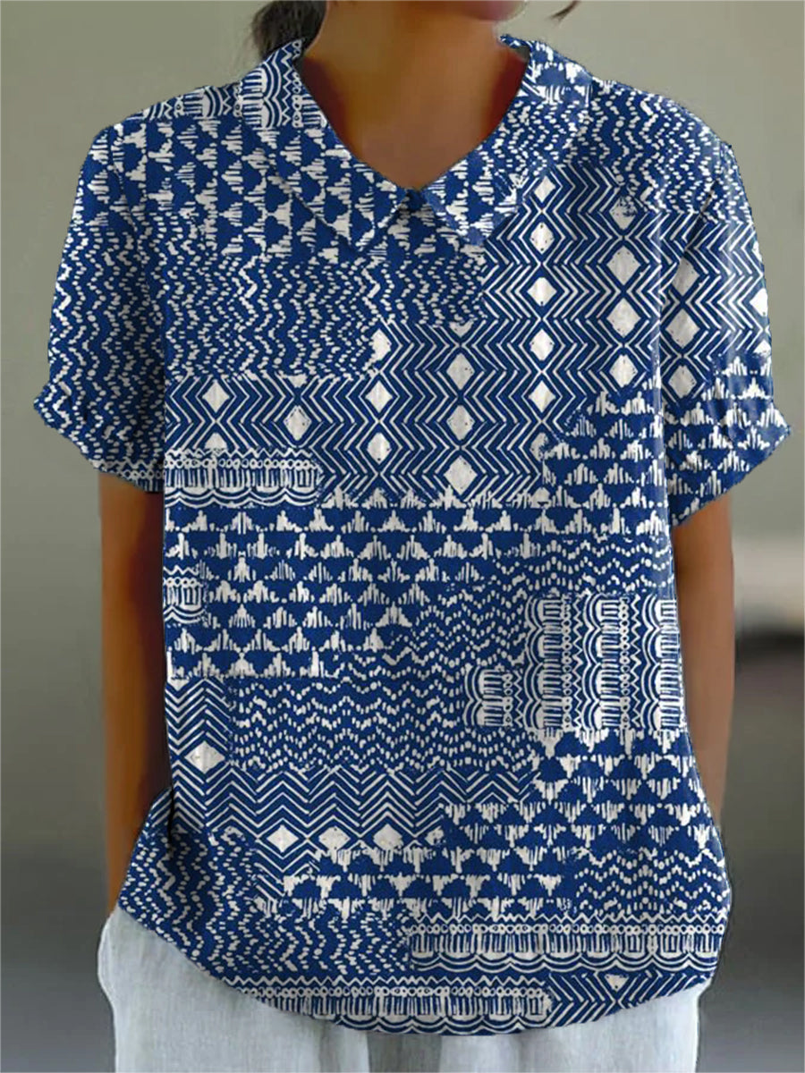 Sienna - bluză cu model tribal — imagine 2