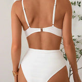 Sienna - Top încrucișat cu talie înaltă, bikini cu talie înaltă — imagine 3
