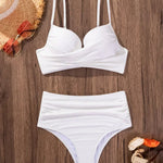 Sienna - Top încrucișat cu talie înaltă, bikini cu talie înaltă — imagine 4