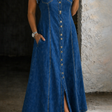 Skylar - Rochie din denim mărime mare — imagine 2