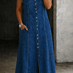 Skylar - Rochie din denim mărime mare — imagine 3