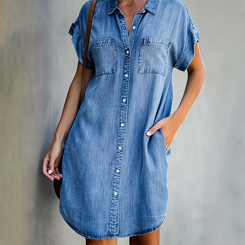 Sophia - Rochie cămașă cu nasturi — imagine 1