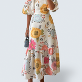 Rochie midi cu imprimeu floral Sophia — imagine 1