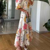 Rochie midi cu imprimeu floral Sophia — imagine 6