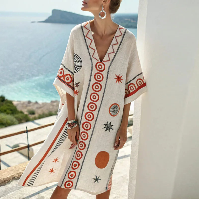 Stella - rochie elegantă de plajă din mătase — imagine 1