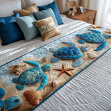 Covor matlasat pentru pat - Peaceful Turtle Bay — imagine 1