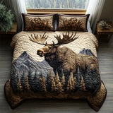 Set de lenjerie de pat matlasată, format din 3 piese - Animale de pădure — imagine 4