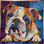 Cuvertură matlasată - Bulldogs confortabili — imagine 1