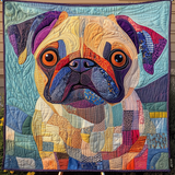 Cuvertură matlasată - Dragoste moale pentru pug — imagine 1