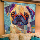 Cuvertură matlasată - Dragoste moale pentru pug — imagine 2