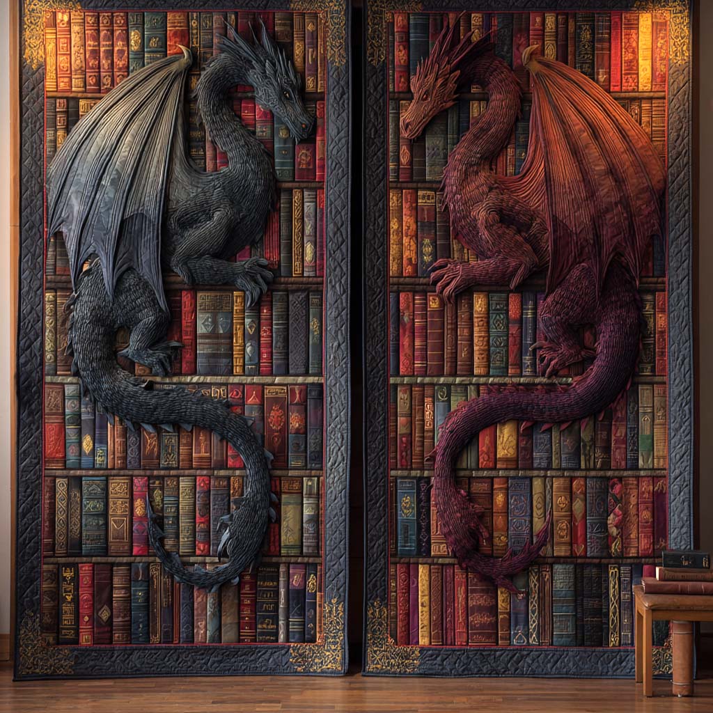 Cortină matlasată - Gemenii violet mistici — imagine 1