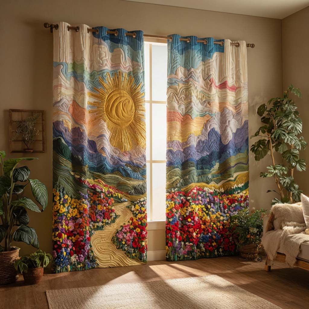 Cortina matlasată - Cale florală — imagine 1