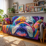 Husă de canapea matlasată - Bulldog — imagine 1