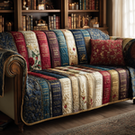 Husă de canapea matlasată - cu model decorativ — imagine 1
