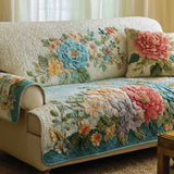 Husa de canapea matlasata - Elfenbein — imagine 1