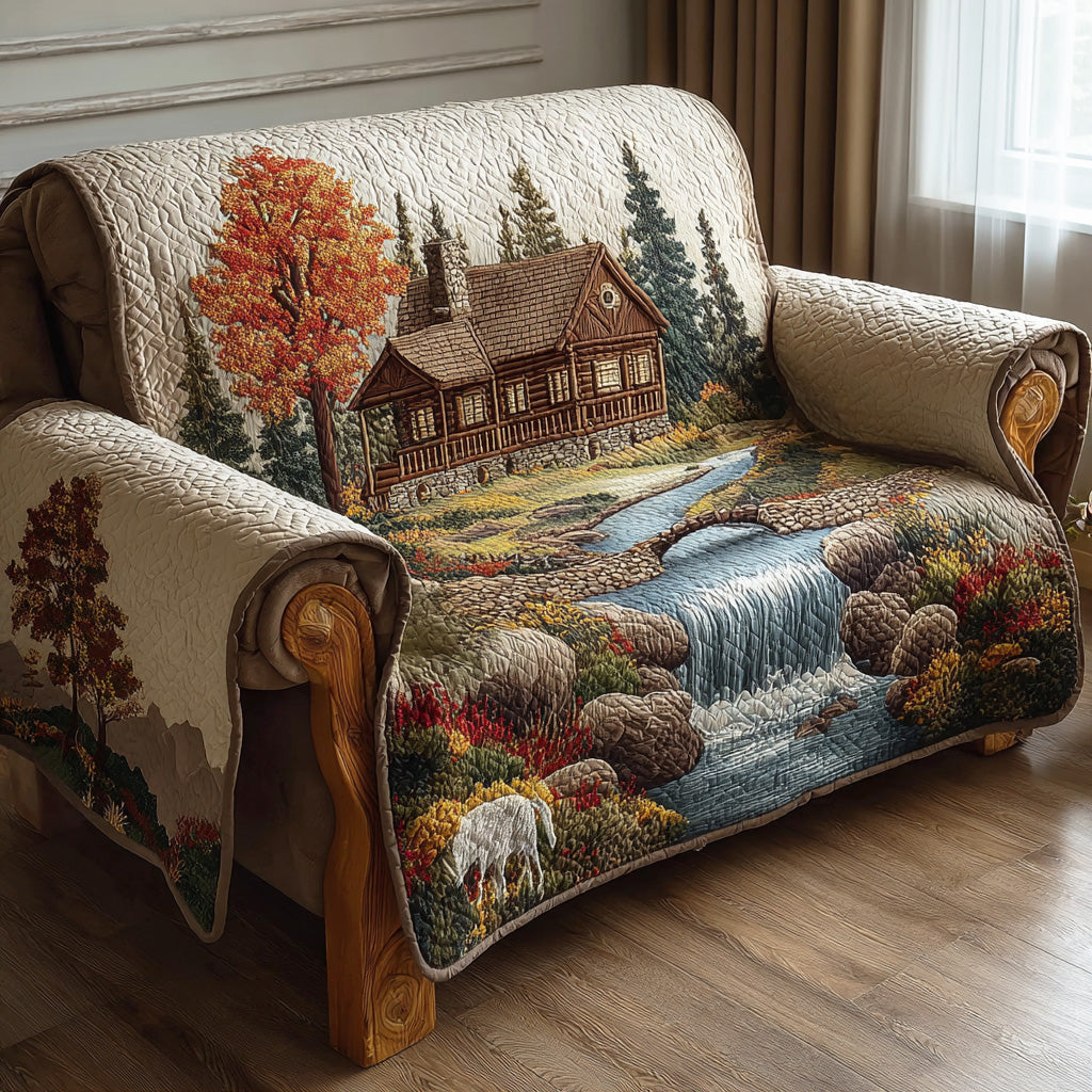 Husă de canapea matlasată - Rustic — imagine 1