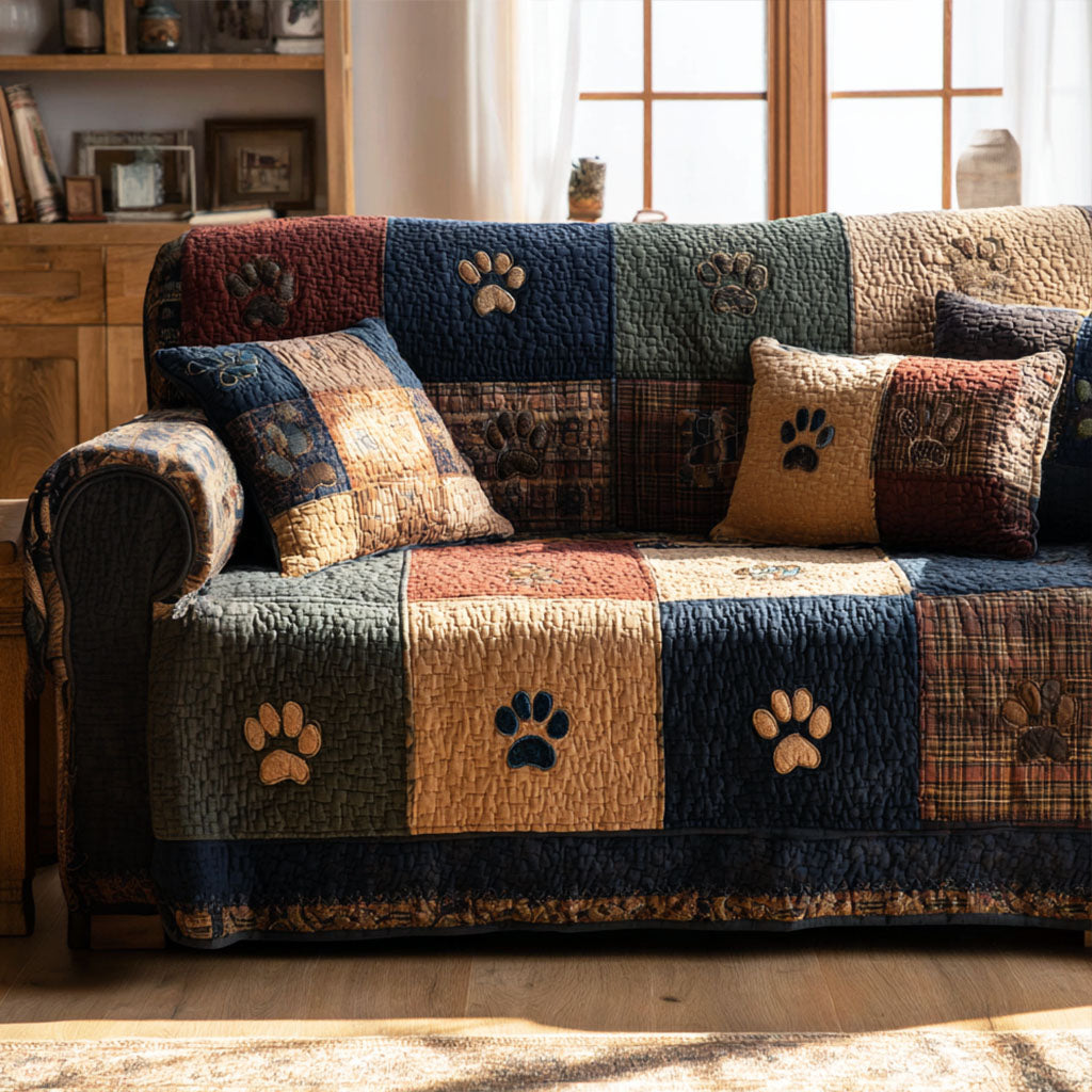 Husă de canapea matlasată - Rustic — imagine 1