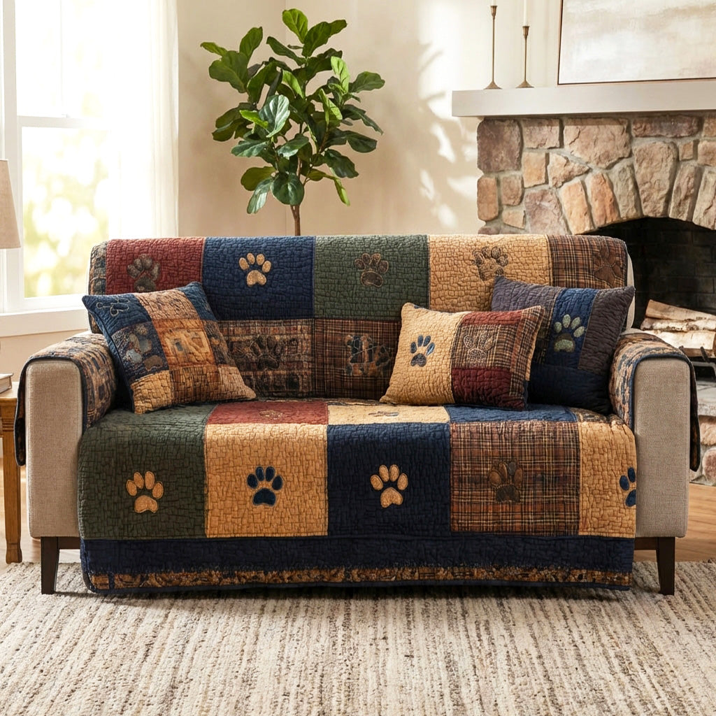 Husă de canapea matlasată - Rustic — imagine 3