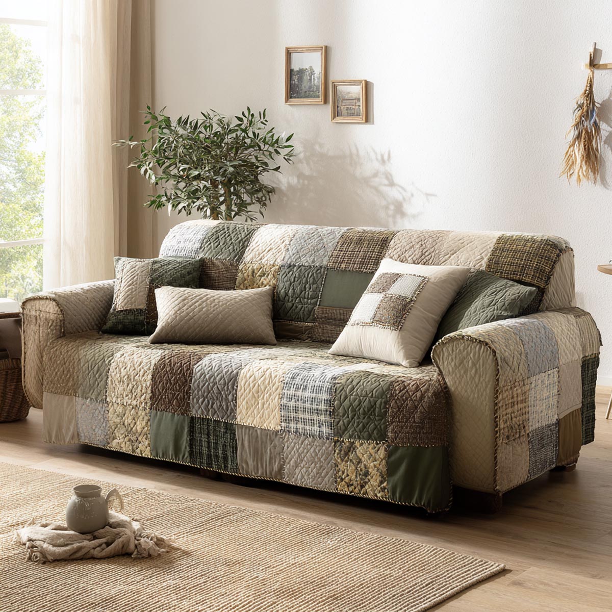 Husă de canapea matlasată - Rustic — imagine 1