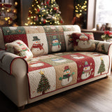Husă de canapea matlasată - Patchwork rustic — imagine 1