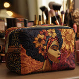 Geantă cosmetică matlasată - Gold Krone — imagine 1