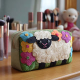 Geantă cosmetică matlasată cu miei — imagine 5