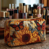 Geantă cosmetică matlasată - Model albastru — imagine 1