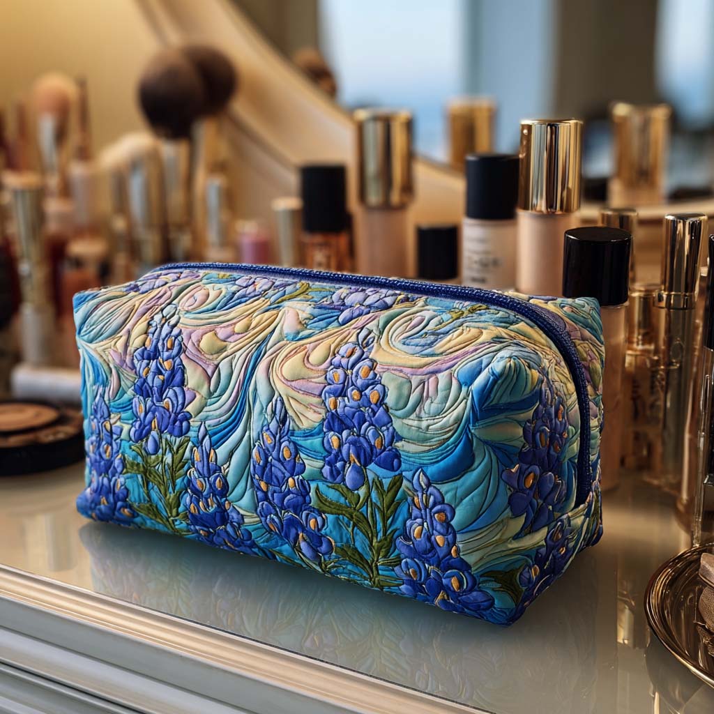 Geantă cosmetică matlasată - Motiv floral — imagine 1