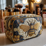 Geantă cosmetică matlasată - Albină decorativă — imagine 1