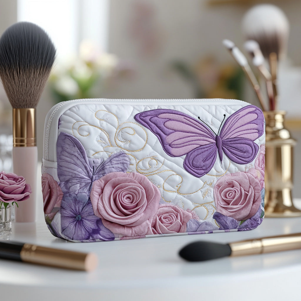 Geantă cosmetică matlasată - Lavandă elegantă — imagine 1