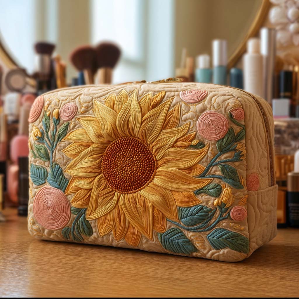 Geantă cosmetică matlasată - O zi frumoasă — imagine 1