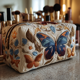 Geantă cosmetică matlasată - Fluture delicat — imagine 1