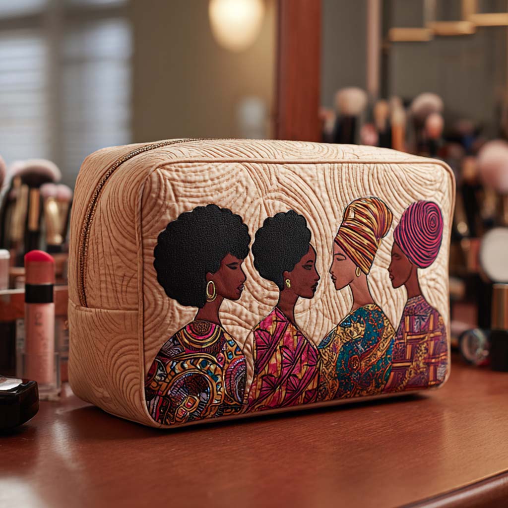 Geantă cosmetică matlasată - Inimioare de prietenie — imagine 1