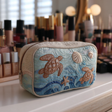 Geantă cosmetică matlasată - Broască țestoasă de mare — imagine 1