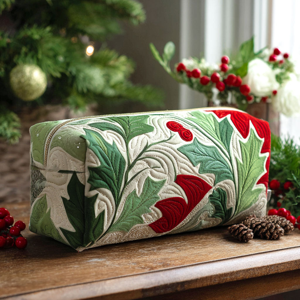 Geantă cosmetică matlasată - Ilex înflorit — imagine 1