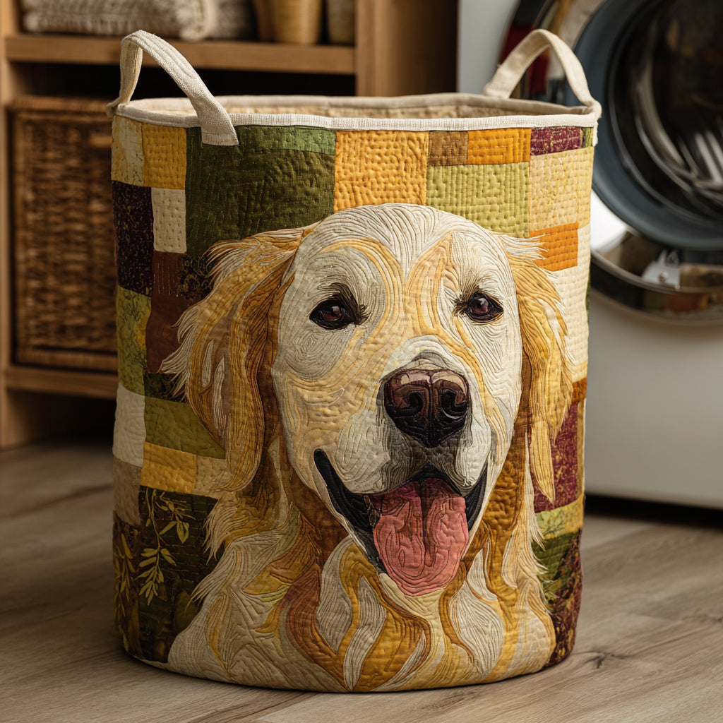 Coș de rufe matlasat - Golden Retriever — imagine 1