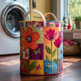 Coș de rufe matlasat - stil Boho — imagine 1