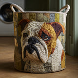 Coș de rufe matlasat - stil rustic Bulldog — imagine 1