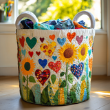Coș de rufe matlasat - Stil rustic — imagine 1