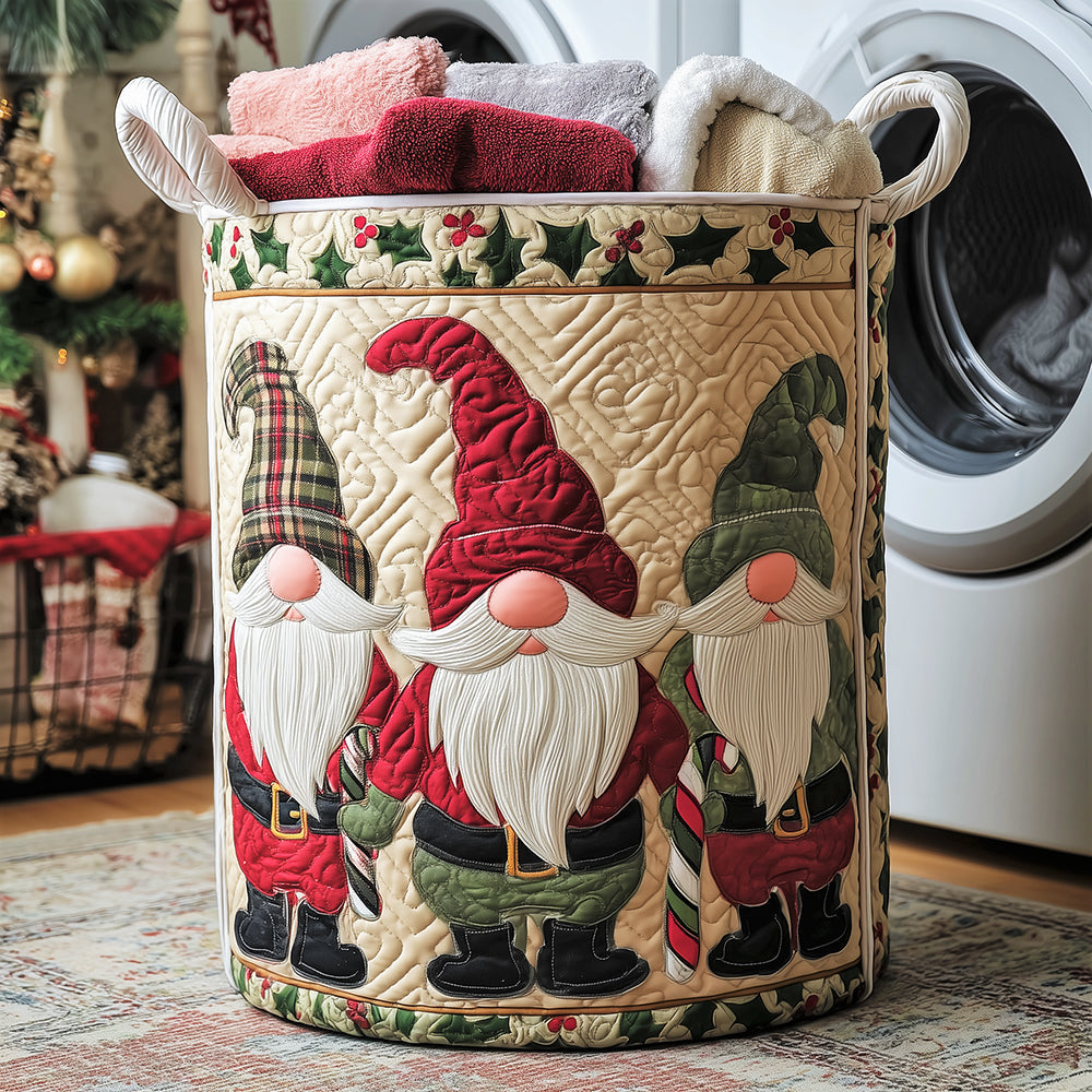 Coș de rufe matlasat - Gnomi decorativi — imagine 1