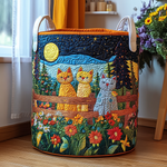 Coș de rufe matlasat - Entspannter cat — imagine 1