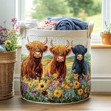 Coș de rufe matlasat - Model decorativ triplu — imagine 1