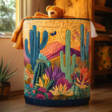 Coș de rufe matlasat - Cactus — imagine 1