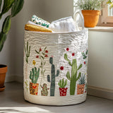Coș de rufe matlasat - Cactus — imagine 1