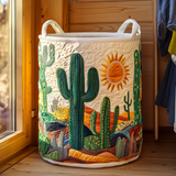 Coș de rufe matlasat - Cactus — imagine 1
