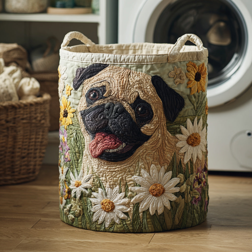 Coș de rufe matlasat - Pug — imagine 1